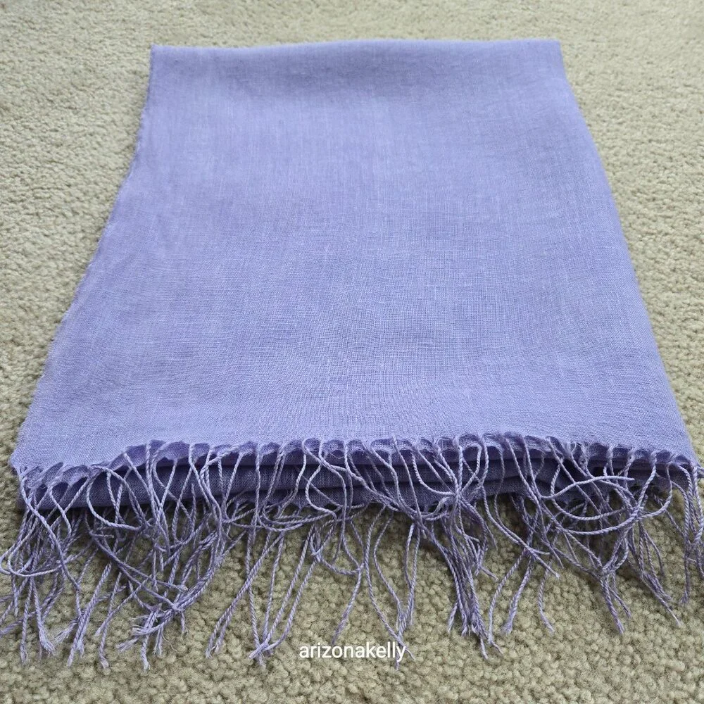 Lavender Linen Scarf Purple Charter Club